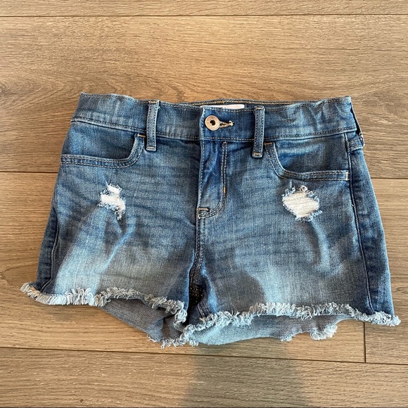 Abercrombie Kids Girls Denim Shortie Shorts